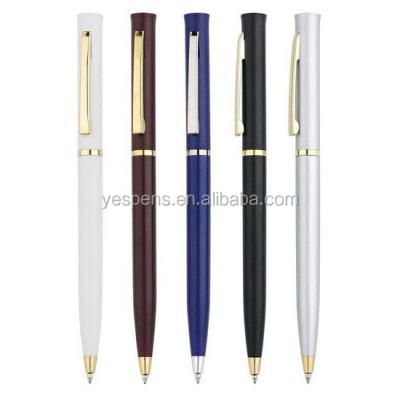 China Promotional pen hilton thin plastic black ballpoint pens for hotel promo pens, sheraton pen for sale