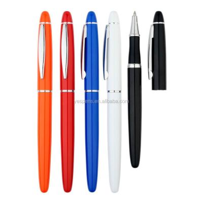 China Customized Metallic Black White Black Blue Red Gel Pen Roller Logo School Pen High Quality Metal Promotional High Quality Pens for sale