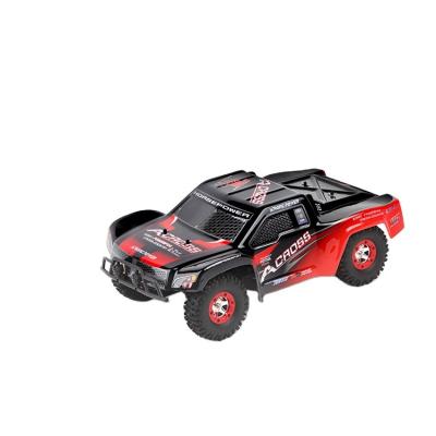 China With LED Light Horizontal Plane Toys No.12423 1:12 Four Wheel Drive High Speed ​​Remote Control Short Pickup Truck For Boys RC Model Battery For 3 Hours Plastic PA for sale