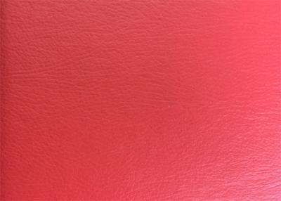 China Red PVC Synthetic Leather Fabrics Water Resistance For Car Seat for sale