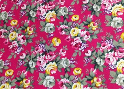 China Floral Patterned Canvas Fabric Polyester / Floral Print Fabrics for sale