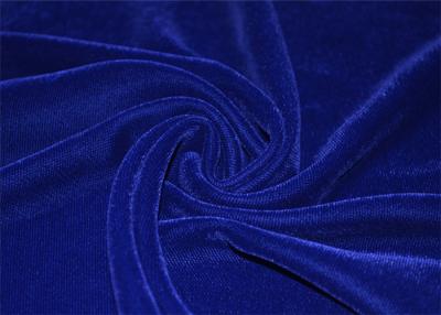 China Royalblue Polyester Micro Velvet Fabric Hgih Density Anti-Static for sale