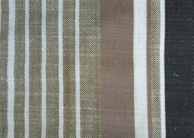 China Woven Linen Plain Curtain Fabric Yarn Dyed With Anti-Static for sale