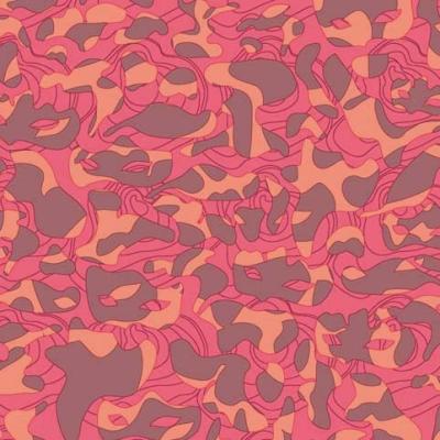 China Luggage Pink Leopard Coated Printed Polyester Fabric Woven Recycled for sale