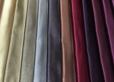 China Polyester Silk Plain Woven Fabric Colorful 220GSM For Drapery for sale