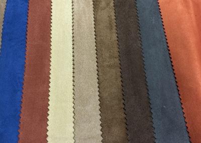 China Washable Imitation Micro Suede Fabric Plain Pattern 260GSM Upholstery for sale