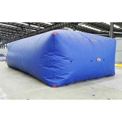 China Blue 2000 Litre Foldable Water Tank Plastic Storage Water Bladder for sale