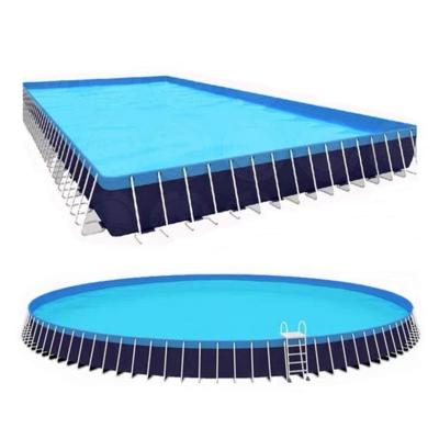 China Flexible PVC swimming pool metal frame piscina for sale