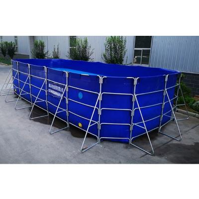 China High Quality Blue Square Shape Polythene Tank Fish Water Pond for sale