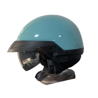 China ABS Main High Quality Safety Protection Safety Street Motorcycle Adult Half Helmet With Inner Shield for sale