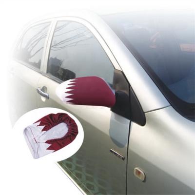 China Health Care Institutes Wholesale Custom 2022 Qatar World Cup Mirror Flag Football World Cup Car Mirror Cover for sale