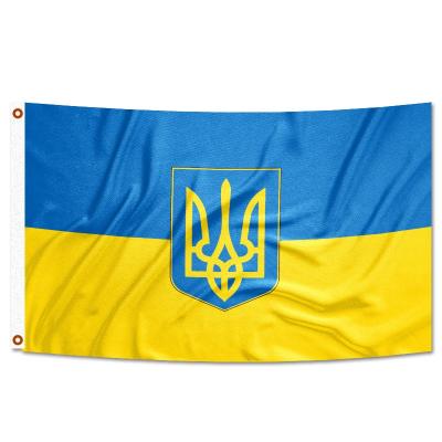 China Healthcare Institutes Wholesale Custom 3x5ft Ukraine Shipping Country Flag of Ukraine Flags, Banners for sale