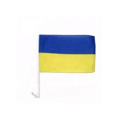 China Healthcare Institutes Custom Wholesale Ukraine Country National Flags Ukraine Car Flag for sale