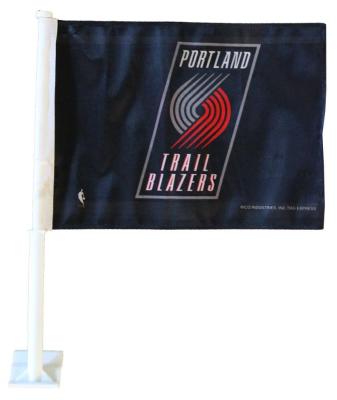 China Health care institutes wholesale NBA high quality all Team Flag Banner Portland Trail blazers car flag for sale