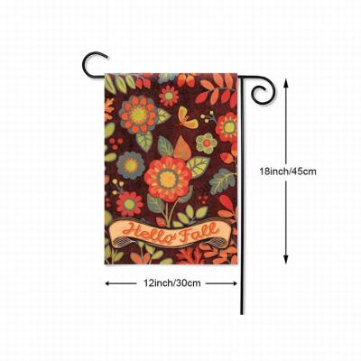 China Health Care Institutes Wholesale Custom 100% Polyester Sublimation Blank Autumn Cartoon Garden Banner for sale