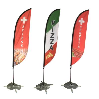 China Health care institutes banderas publicitarias multi size custom accept beach flag ad swooper feather flag for sale