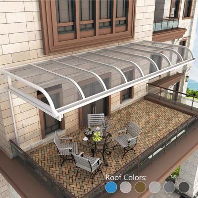 China Anti-UV Garden Frame Tent Patio Roof Canopy Polycarbonate Sheet Tent Aluminum Canopy for sale