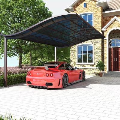 China Waterproof UV-Resistance Outdoor Aluminum Car Shelter Easy To Install Sunscreen And Waterproof Car Garages Parking for sale