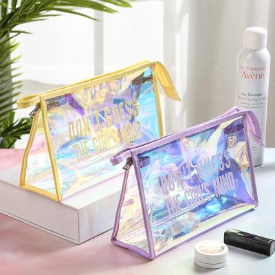 China Wholesale Fashion PVC Small Pouch Man Makeup Cosmetic Bag Luxury Plastic Toiletry Bag PVC Travel Storage Bag for sale