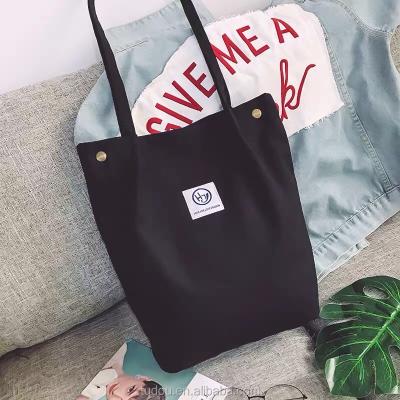 China Long Rope Handle Cotton Canvas Tote Bag Export Handle Canvas Rope Beach Bag Wholesale for sale