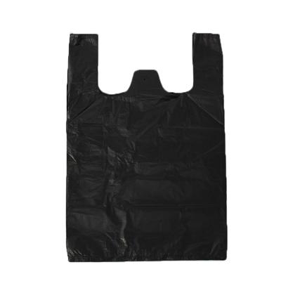 China T Shirt Black Recyclable Plastic Bags for sale