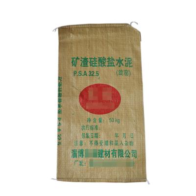 China Value Recyclable PP Woven Sack Packaging Construction Plastic Powder Cement, Putty Powder, Sandbag With Spout for sale