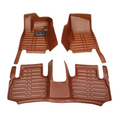 China Luxury 5D Car Mat Hot Pressed PU Leather Car Floor Mat For RAV4 for sale