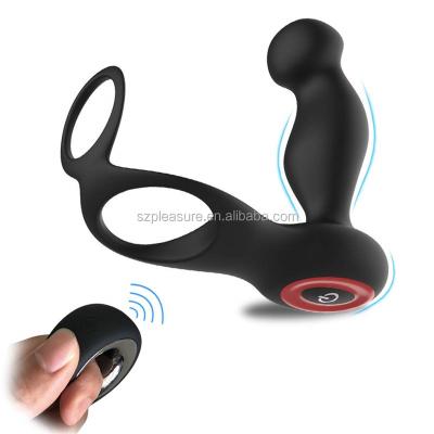 China Eco-friendly Remote Control Vibrating Prostate Massager Vibrator For Men Anal for sale