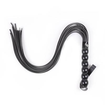 China Stiff and Soft to Skin PU Leather Bondage Spanking Floggers Whips Toys for Couples Male Leather SM TOYS for sale