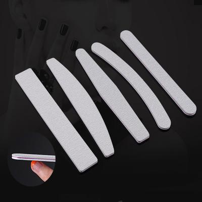 China Nail Care Gray Zebra Nail File Straight Disposable Nail File 100/180 for sale