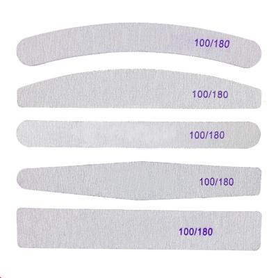 China Cheap Nail Care Gray And Write Grit Nail File for sale