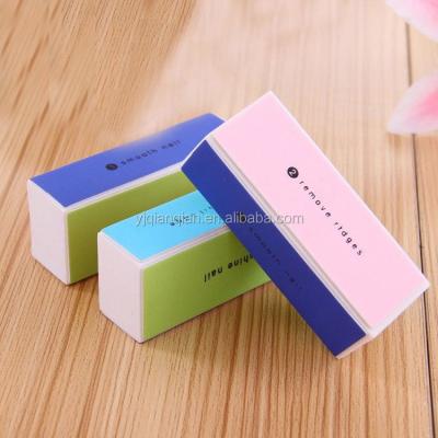 China Nail Care Nail Buffer Block Sanding Files 4 Sides Sponge Nail Crystal Buffer for sale