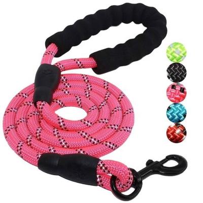 China Latest Dog Leash Durable Nylon Reflective Durable Pet Products Strong Rope Dog Leash for sale