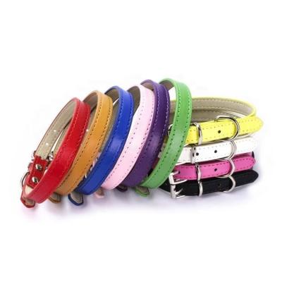 China Factory Direct Selling Custom Pet Alloy Tube Buckle Microfiber Lower Soft Dog Collar for sale