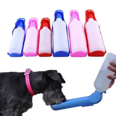 China Hot Factory Sale Adjustable Water Bottle Pet Viable Feeder Plastic Outdoor Pet Bottle for sale