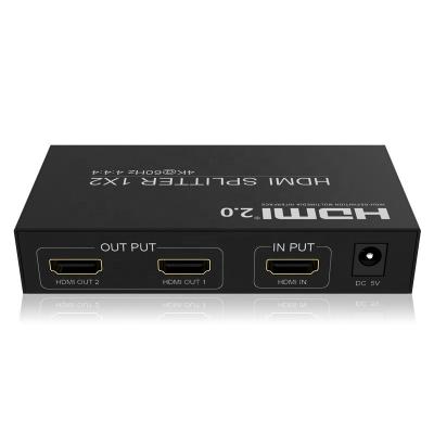 China HDMI 2.0 Splitter 4K@60Hz HDMI Splitter 1 In 2 Out HD 4K HDMI Splitter 18Gbps (6 Gbps Per Lane) for sale