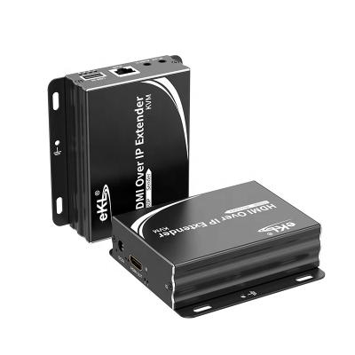 China eKL 200m 1080P HDMI KVM extender hdmi to rj45 extender kvm ip extender zu verkaufen