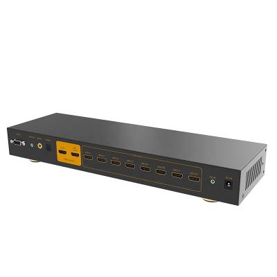 China hdmi switch 8 in 1/2 out with coxial/3.5mm audio HDMI 1.4 eKL-812H zu verkaufen