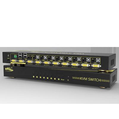 China Factory supply VGA KVM switch 8 in 1/2 out 2548*1536 resolution à venda