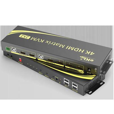 中国 EKL-212HN 2 In 2 Out Free Switch With 2 USB 2.0 Ports 4K Hdmi Kvm Switch Dual Monitor 4 Port Kvm Switch 販売のため