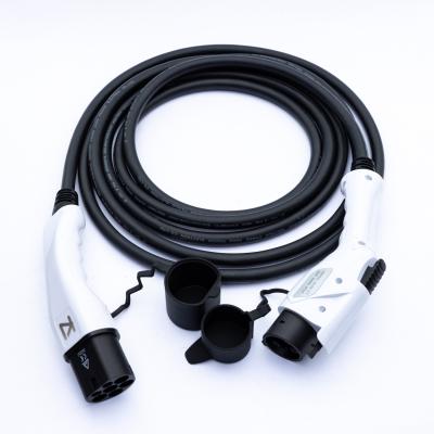 China American-standard Wholesale Home and Commercial Use 7KW 11kw 16a 32A SAEJ1772 Type 1 to Type 2 Smart EV Car Charging Cable for sale