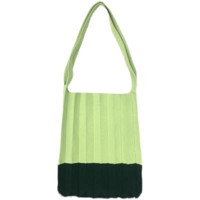 China Japanese and Korean Fashion Hundred Student Leisure Bag Single Fold Shoulder Bag Take Hand Carry Organ Small Knit Bag for sale