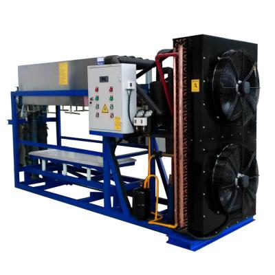 China Hotels Direct Cooling Aluminum 2T Ice Block Making Machine For Ice Factory for sale