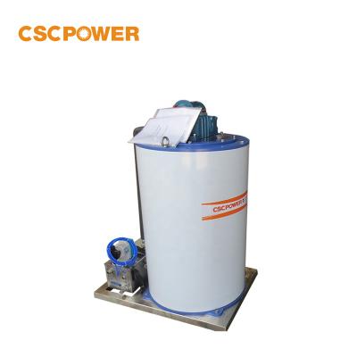 China Hot Flake Hotels CSCPOWER Sales 2000kg 2ton Capacity Hot Flake Ice Flaker Ice Sprayer Flake Ice Drum For Fisherman Man for sale