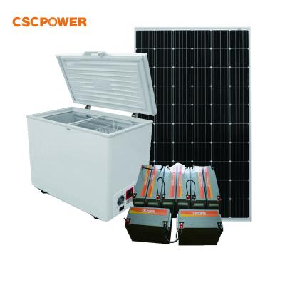 China Because/BD-158L hotel solar freezer, solar fridge, solar fridge freezer chest for sale