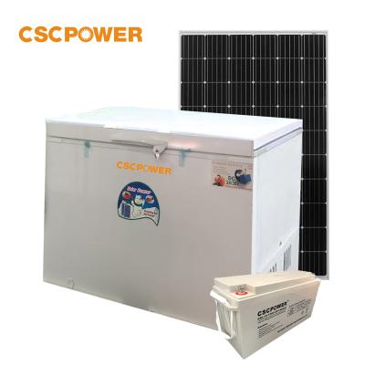 China Hotel 162L 12V 24V Compressor Refrigerator Freezer DC Portable Compressor Solar Powered Solar Freezer for sale