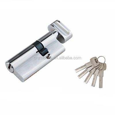 China High Quality Ukraine Turn Door Lock Cylinder Key Cylinder [SX003] Russian Copper Zinc Single Cylinder With 5 Copper Keys 60mm-100mm for sale