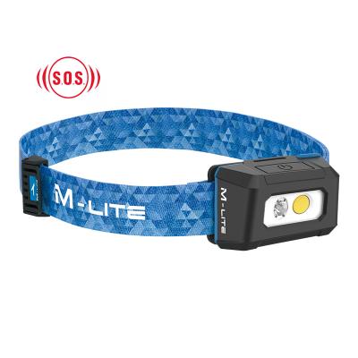 China Hot Sale 200lm SAL M-lite Outdoor Camping Work Light Rechargeable LED Headlight for sale