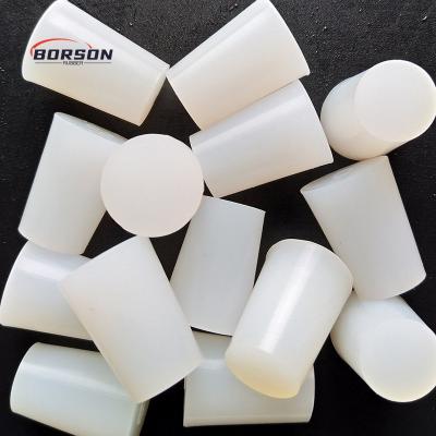 China Eco-friendly Rubber Powder Coating Custom Made Lab Plug Bottle Paint Silicone Tapered Solid Rubber Plugs Bottle Stoppers for sale