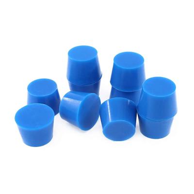 China Eco-friendly Silicone End Caps High Temperature Tapered Rubber Coating Plugs #000-#21 Food Grade Silicone Tapered Hole Plug for sale